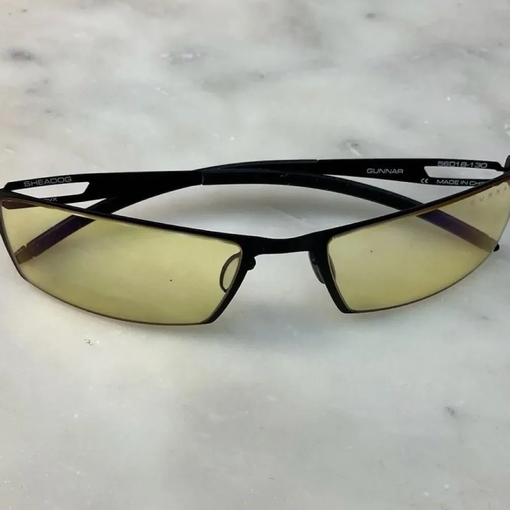 Unbranded Men's Yellow and Green Sunglasses